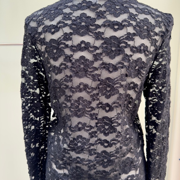 Vintage lace sweater/jacket/button down blouse, size S-M - Picture 3 of 7